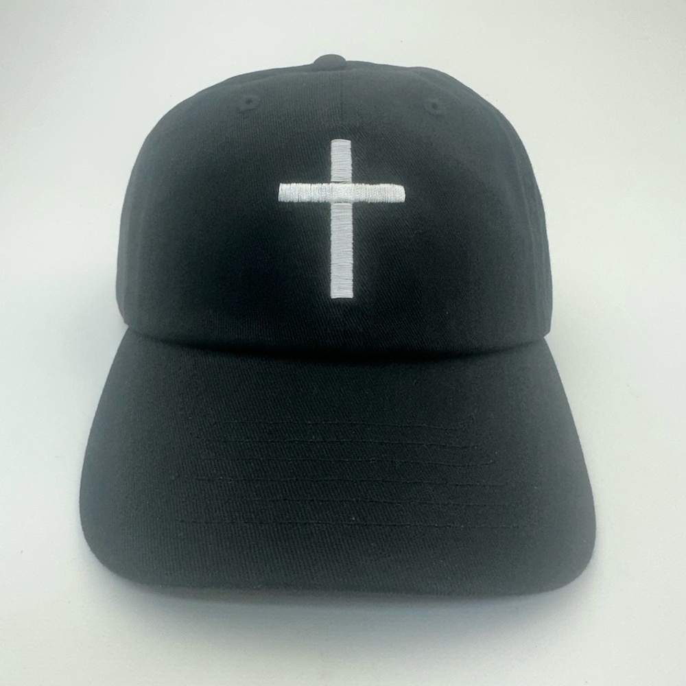 Cristian Cross black horn black snapback hat
